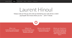 Desktop Screenshot of laurenthinoul.com